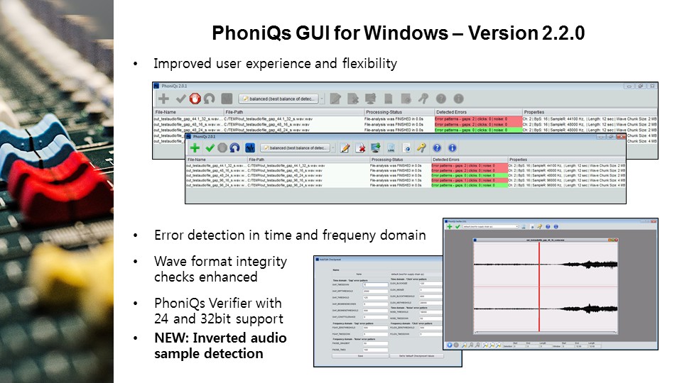 PhoniQs GUI details